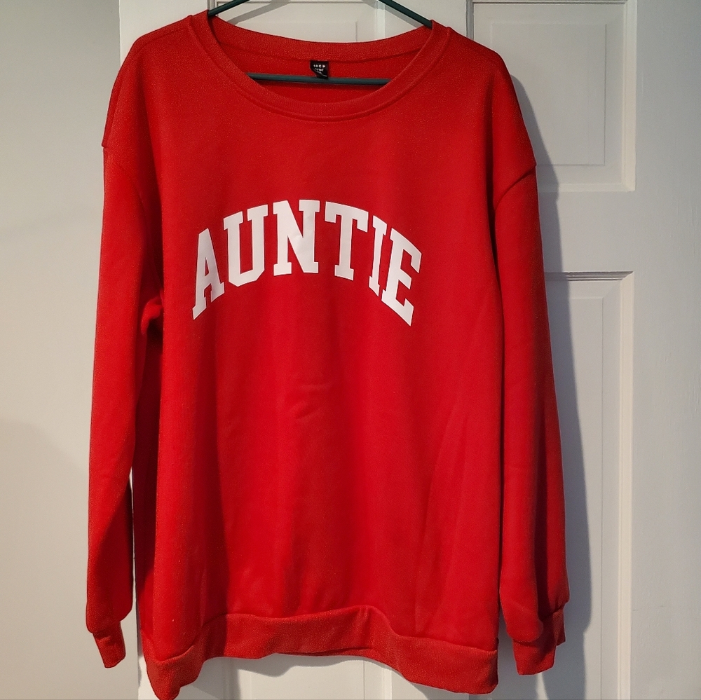 Vibrant Red Pullover That Is Light But Warm